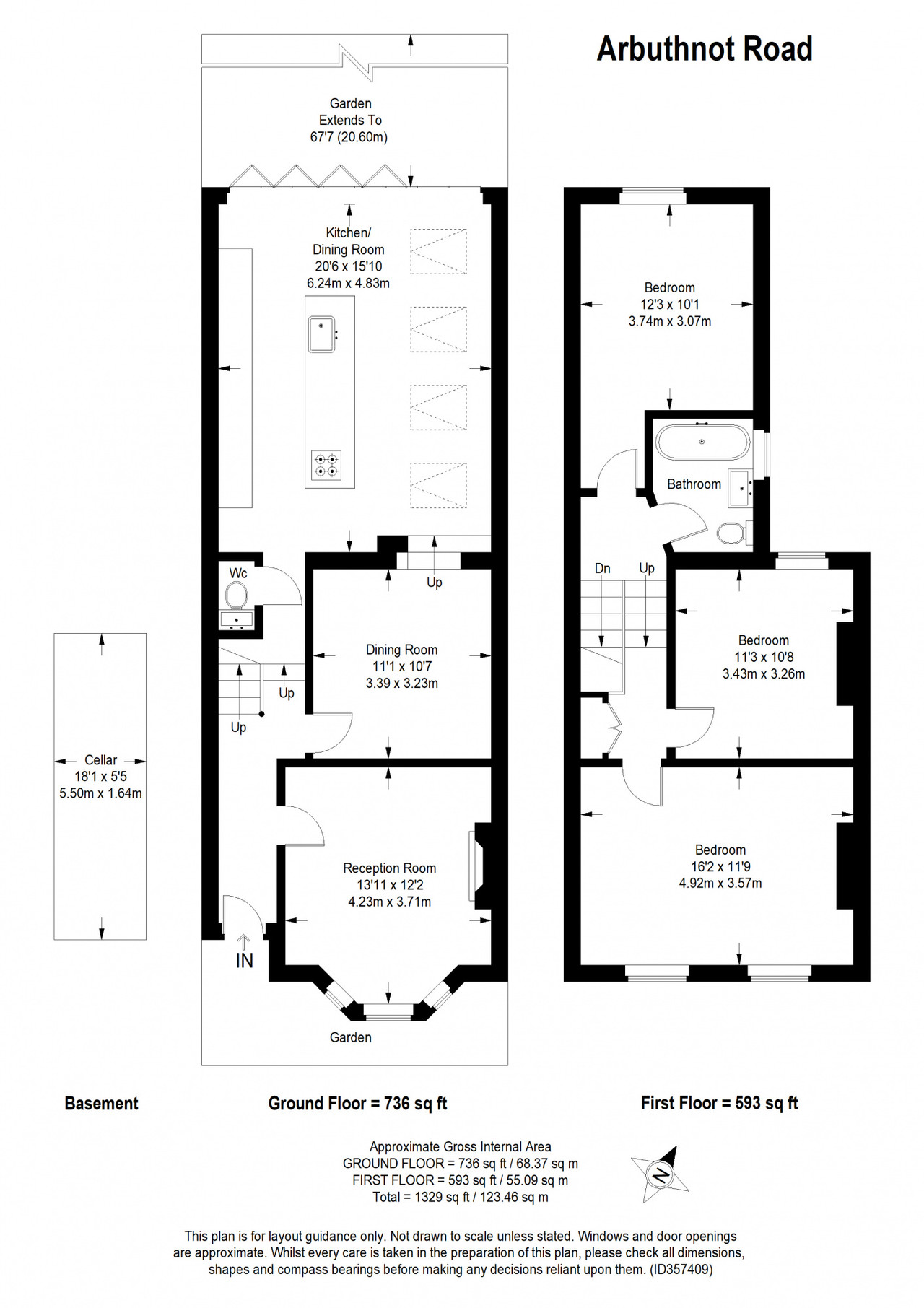 Arbuthnot Road, New Cross SE14 Freehold terraced house for sale